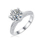 Destination Moissanite 3.0 Ct Round Cut Ring