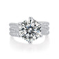 Eternal Vow Moissanite 5.0 Ct Round Cut Ring