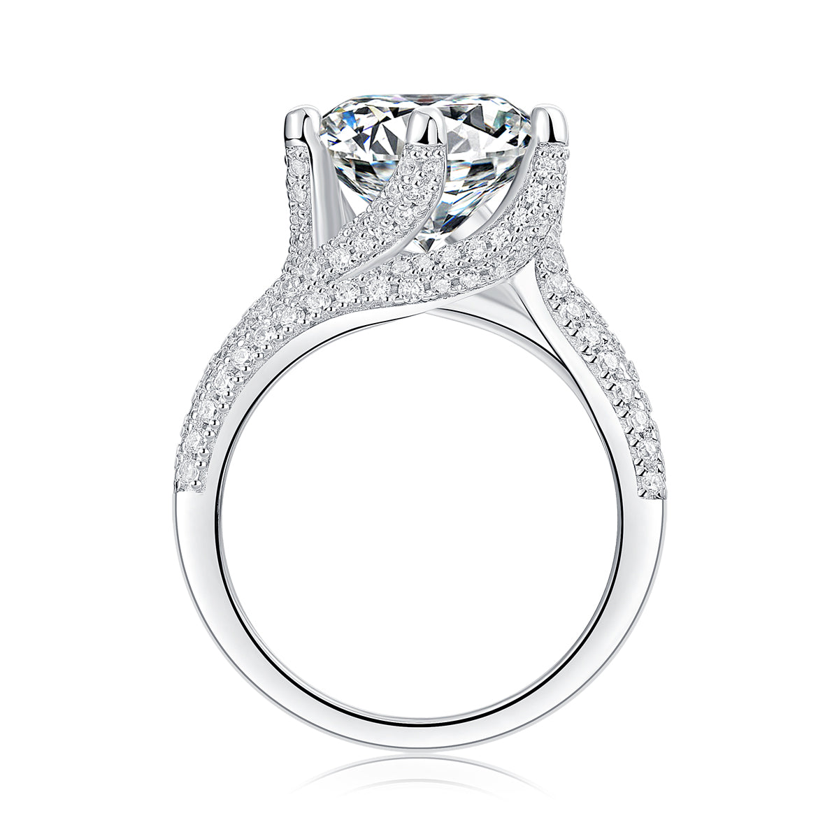 Eternal Vow Moissanite 5.0 Ct Round Cut Ring