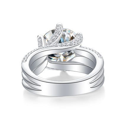 Eternal Vow Moissanite 5.0 Ct Round Cut Ring