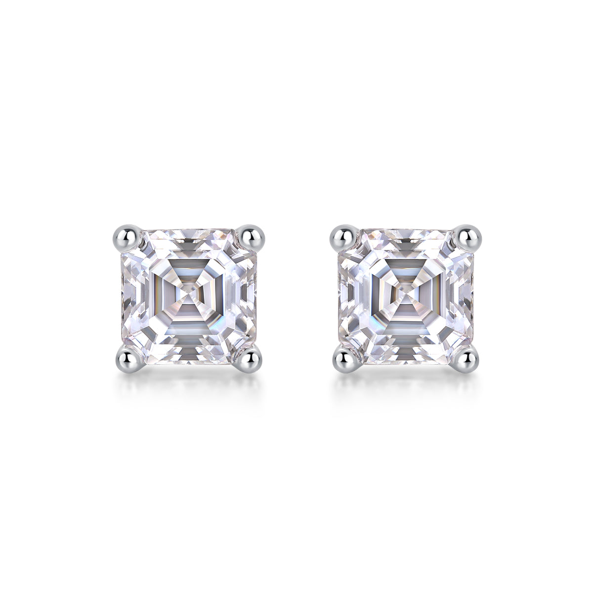 Uninhibited Moissanite 0.9 Ct Cushion Cut Earrings