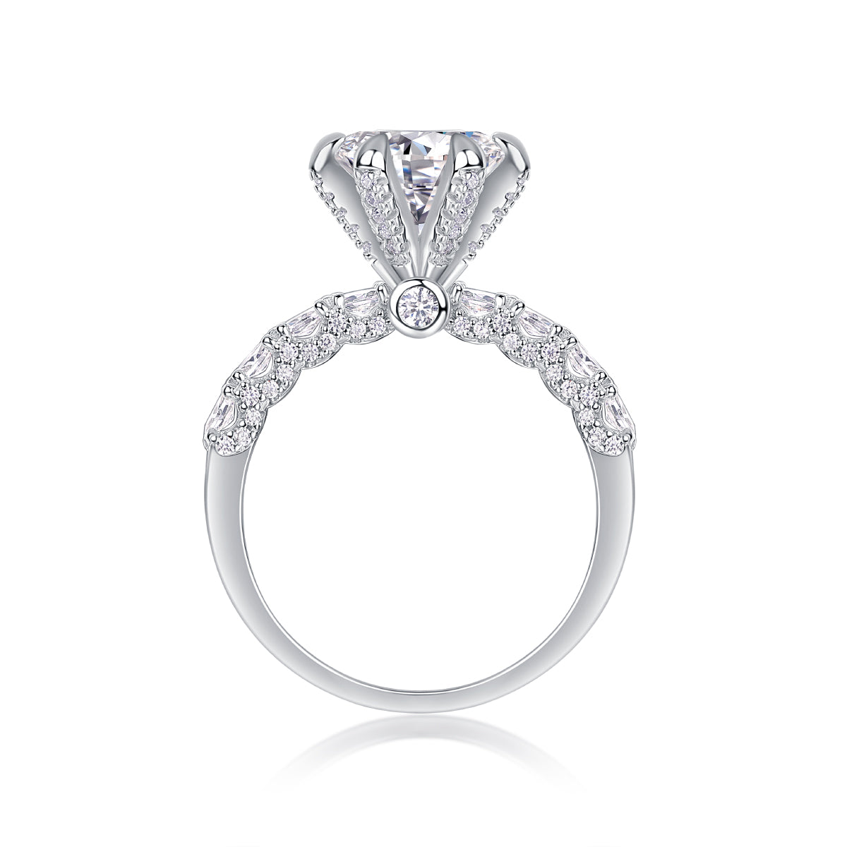 Goddess Of Luck Moissanite 2.0 Ct Round Cut Ring