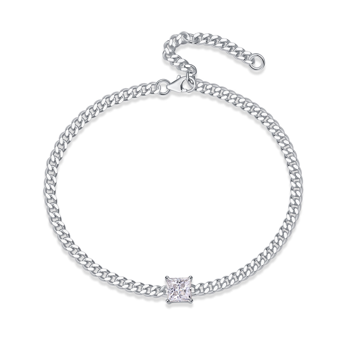 Fortitude Moissanite 1.0 Ct Princess Cut Bracelet