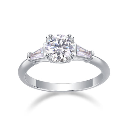 Goodness Moissanite 1.0 Ct Round Cut Ring