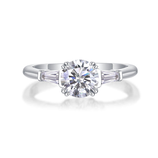 Goodness Moissanite 1.0 Ct Round Cut Ring