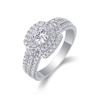 Gobi Moissanite 0.5 Ct Round Cut Ring