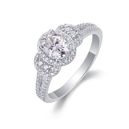 Eden Moissanite 1.0 Ct Oval Cut Ring