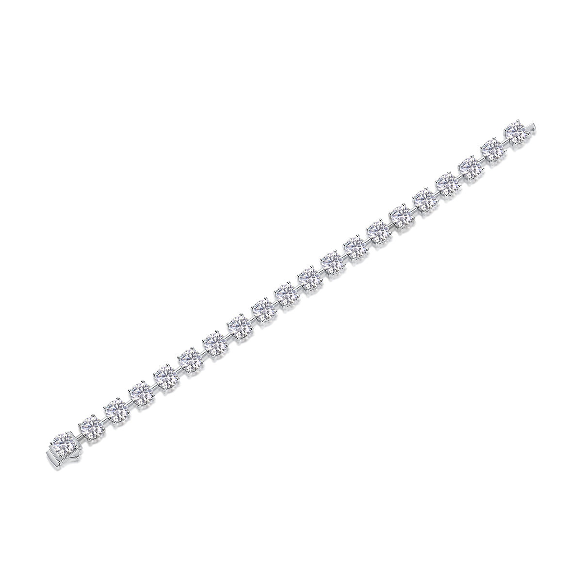 The Promise of Time Moissanite 1.0 Ct Round Cut Bracelet