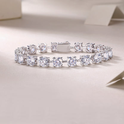 The Promise of Time Moissanite 1.0 Ct Round Cut Bracelet