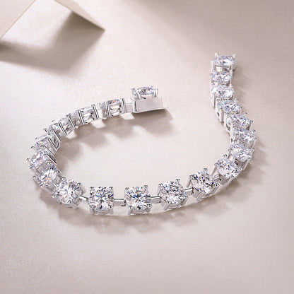 Promise of Time Moissanite 20.0 Ct Round Cut Bracelet