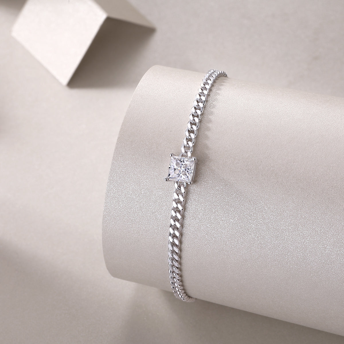 Fortitude Moissanite 1.0 Ct Princess Cut Bracelet