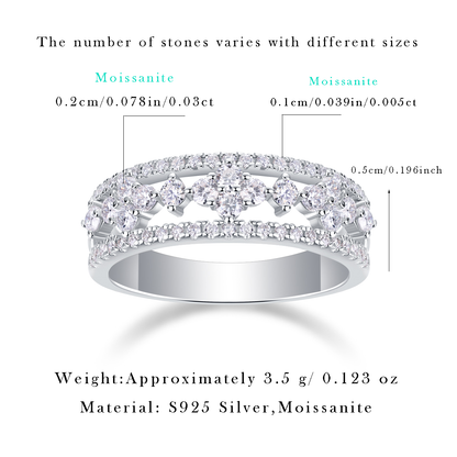 Monet's Garden Moissanite 0.71 Ct Round Cut Ring