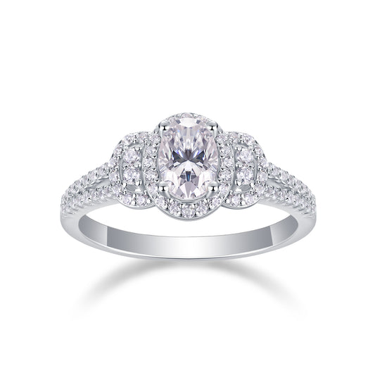 Eden Moissanite 1.0 Ct Oval Cut Ring