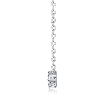 Easeful Feeling Moissanite 0.7 Ct Round Cut Necklace