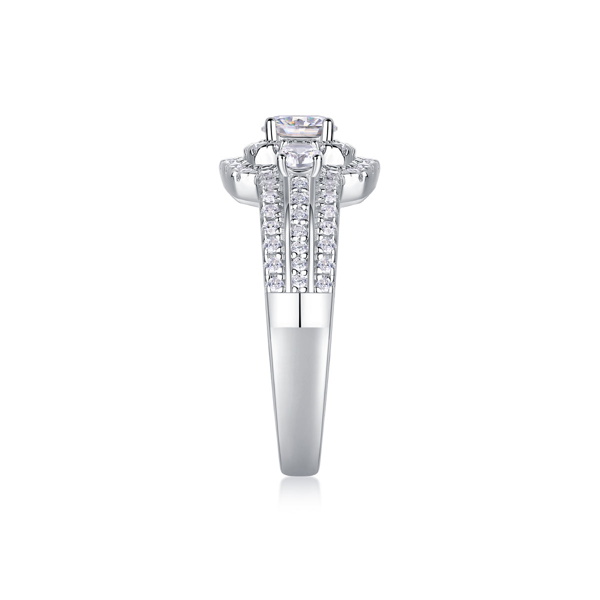 Gobi Moissanite 0.5 Ct Round Cut Ring