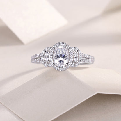 Eden Moissanite 1.0 Ct Oval Cut Ring