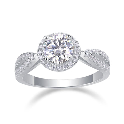 Dream Wedding Moissanite 1.0 Ct Round Cut Ring