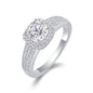 Louvre Nights Moissanite 1.1 Ct Cushion Cut Ring