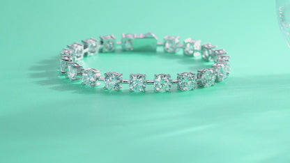 The Promise of Time Moissanite 1.0 Ct Round Cut Bracelet