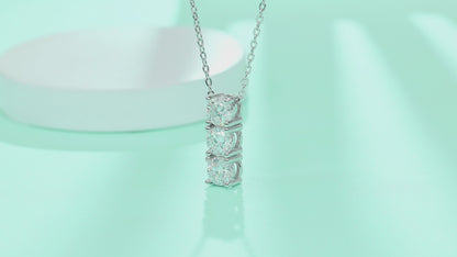 Distinguished Charm Moissanite 1.5 Ct Round Cut Necklace