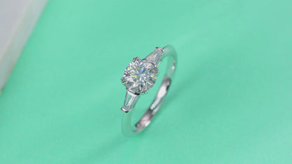 Goodness Moissanite 1.0 Ct Round Cut Ring