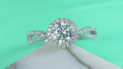 Dream Wedding Moissanite 1.0 Ct Round Cut Ring