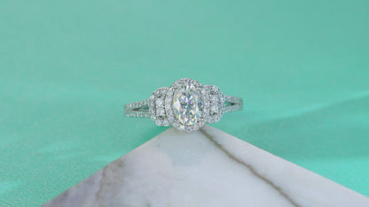 Eden Moissanite 1.0 Ct Oval Cut Ring