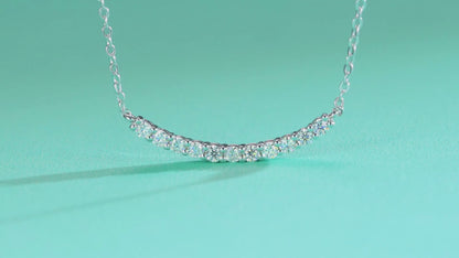 Easeful Feeling Moissanite 0.7 Ct Round Cut Necklace