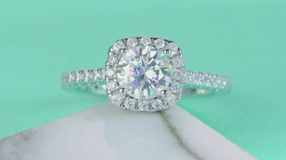 At Your Fingertips Moissanite 1.0 Ct Round Cut Ring